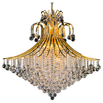 Artistry Lighting Toureg Collection Crystal Chandelier 31x35, Gold