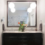 Frame My Mirror - Oxfordshire Framed Wall Mirror, Pewter, 26"x32" - Dramatic lines and a textured finish combine to make the Oxfordshire a bold contemporary frame choice for your mirror. The deep-set details give it depth to ensure this framed mirror is a standout.