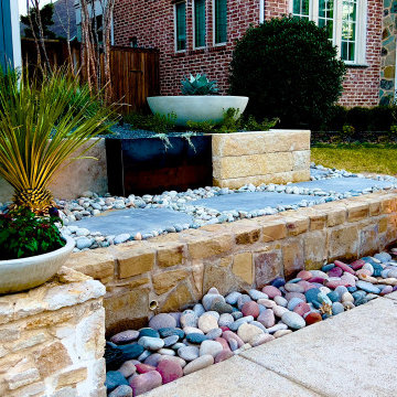 Modern Frontyard Landscape Design | Plano Texas Landscape | Alterra Landscape De