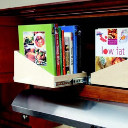 Pull Out Cookbook Shelves - Kitchen Drawer Organizers
