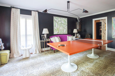 Example of an eclectic home design design in Charlotte