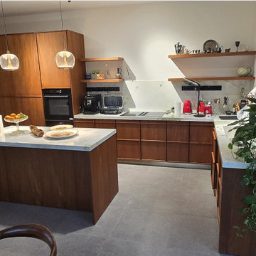 Full Open Kitchen Overall Finished Panoramic View