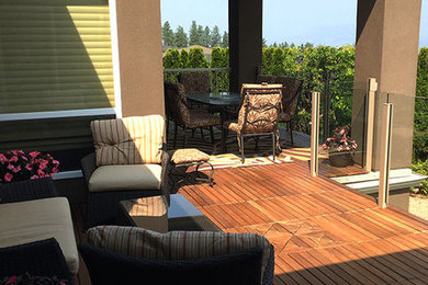Balcony - contemporary balcony idea in Toronto