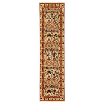 Traditional Stirling 2'7"x10' Runner Sienna Area Rug