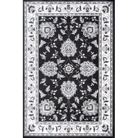 Cherie French Cottage, Black/Cream, 5'x8'