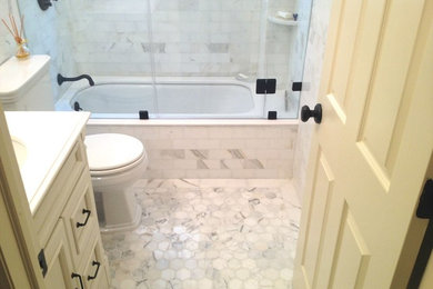 Inspiration for a contemporary bathroom remodel in New York