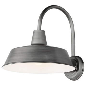 Pier M 1-Light Wall Sconce in Weathered Zinc