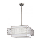 Sunrise Silver 3lt Pendant - 3 x 60W E27