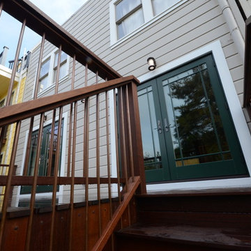 ipe deck with copper balusters