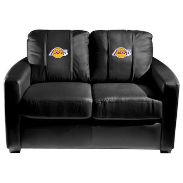 Los Angeles Lakers Stationary Loveseat Commercial Grade Fabric