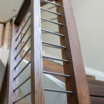 Project #22 | Stainless Steel & Dark Wood Treads