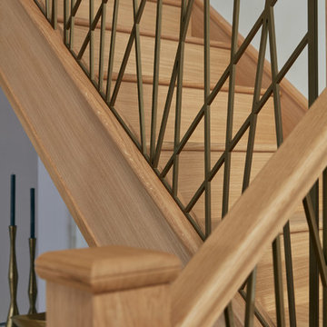 Opus Antique Brass Finish Staircase
