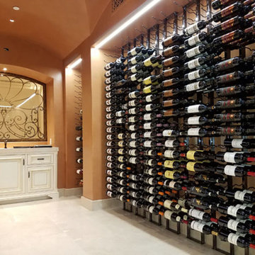 Modern Home Wine Cellar In Irvine, California