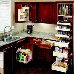 Glide-Out Shelves for the Entire Kitchen - Kitchen Drawer Organizers