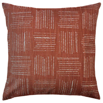The Pillow Collection Red Martell Throw Pillow, 18"