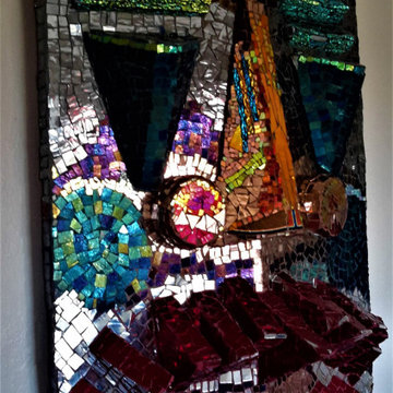 THE AFRICAN MASK MOSAIC SCULPTURE
