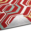 Kaleen Escape Collection Rug, Red, 2'x3'