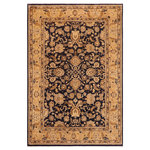 Bareens Designer Rugs - Classic Ziegler Doreen Blue Tan Hand-Knotted Wool Rug - 9'8'' x 13'2'' - Enhance the ambiance of your home with this magnificent Persian-influenced Turkish hand-knotted rug made by skilled artisans capable of creating the most exceptional vegetable dyes and hand-spun wool. This exquisite handmade rug is a one-of-a-kind Peshawar Kafkaz, otherwise identified as Chobi, Chobi Peshawar, Oushak, or Ziegler rug. These handmade rugs are crafted in Pakistan utilizing superior-quality wool imported from Australia, New Zealand, and Korea in two types of weaves: the Persian weave and the Mori weave. This rug is meticulously crafted by hand using the finest natural vegetable dyes extracted from local plants. The artisans use a blend of hand-spun local and fine merino wool, resulting in a rug with a compelling texture, higher lanolin content, and longer staple. The artisans occasionally incorporate natural or artificial silk into the pile to enhance specific motifs. The finished product is an awe-inspiring execution of flawless design and an understated palette that exudes elegance.