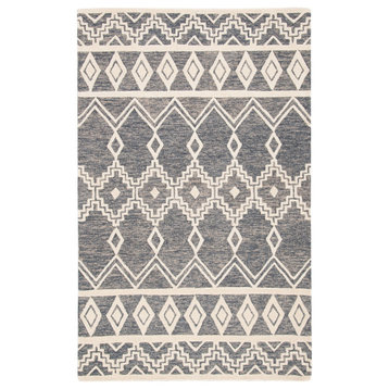 Safavieh Abstract Collection, ABT851 Rug, Grey/Ivory, 4'x6'
