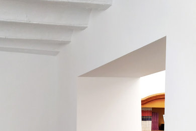 Ejemplo de salón minimalista de tamaño medio