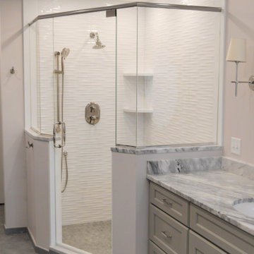 Large corner shower