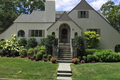 Transitional exterior home idea in New York