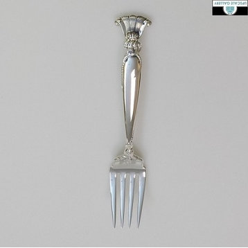 Wallace Sterling Silver Romance of the Sea Salad Fork