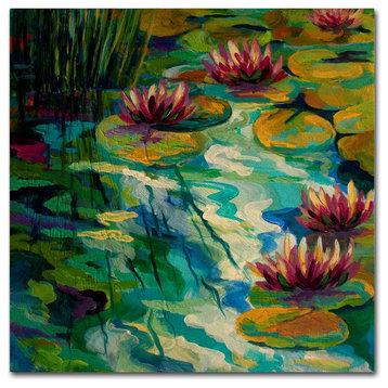 Marion Rose 'Lily Pads II' Canvas Art, 35 x 35