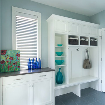 House of Turquoise Back Entry Mudroom
