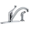Delta 400-BH-DST Classic Single Handle Kitchen Faucet with Spray, Chrome
