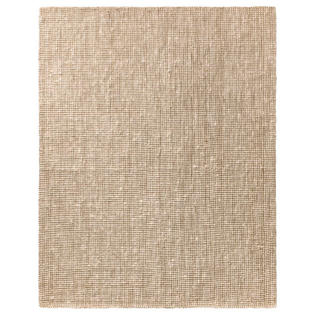 Jaipur Living Mayen Natural Solid White/Tan Area Rug, 2'6"x9' Runner