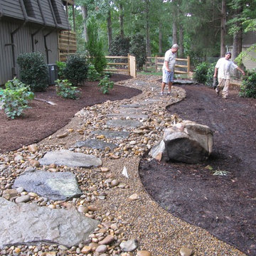Dry River Bed and Walkway