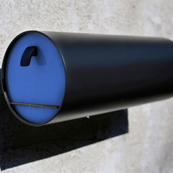 Letter Drop Grey with Midnight door - Mailboxes