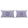 Iris Lehnhardt "Summer Lace II" Circle Purple Pillow Case, Standard, 30"x20"