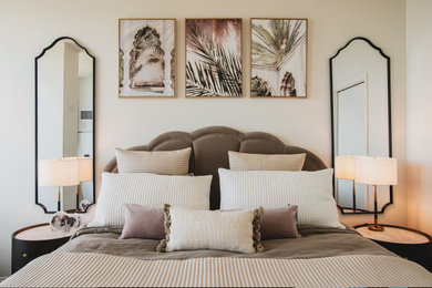 Inspiration for a mediterranean bedroom remodel in Chicago