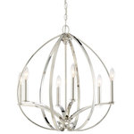 Minka-Lavery - Minka-Lavery Tilbury Six Light Chandelier 4986-613 - Six Light Chandelier from Tilbury collection in Polished Nickel finish. Number of Bulbs 6. Max Wattage 60.00. No bulbs included. No UL Availability at this time.