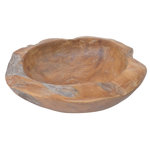 A&B Home - A&B Home Decorative Teak Bowl 12 by 3.5-Inch - This teak wood bowl looks hand carved and gives any space natural texture to any design space. It can hold other decorative items or fruit. It is a great accent for home or for your retail store. Could also be used as a centerpiece for an event. This bowl is smooth and polished and has great array of teak wood colors on it.