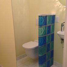Closet turned into half bath