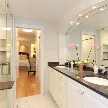 Master Suite Remodel with custom cabinetry to coordinate with bedroom
