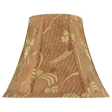30156 Bell Shape Spider Lamp Shade, Copper, 12" wide, 6"x12"x9 1/2"