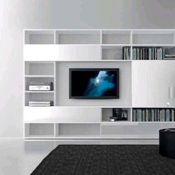 Comp. 322 Photographic Arrangement Wall Unit, Presotto Italy - Entertainment Centers And Tv Stands