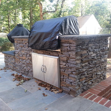 Natural Thin Building Stone Outdoor kitchen grills