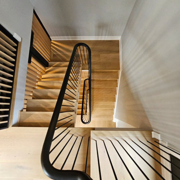 Project #115 | Staircase with Continuous Rail System Without Newels