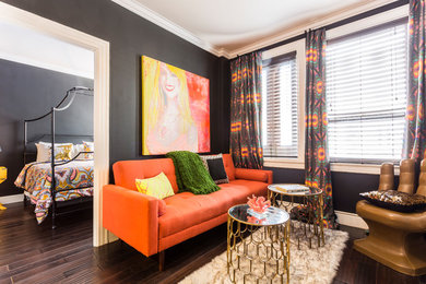 Inspiration for a coastal living room remodel in Miami