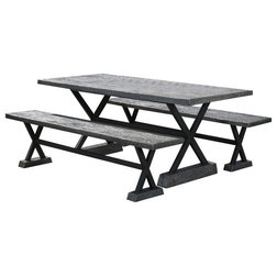 Industrial Outdoor Dining Sets by GDFStudio