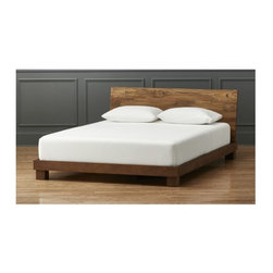 Dondra Teak Queen Bed | CB2 - Bedroom Furniture