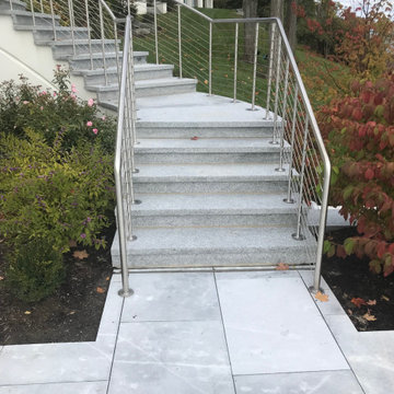 Granite steps detail