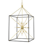 Hudson Valley Lighting - Glendale 25-Light Chandelier Aged Brass/Black Finish - You asked, we listened! We've expanded our best-selling Glendale family with the addition of a gorgeous flush mount, larger-sized pendant and a stunning linear fixture, all in a traditional Sputnik-style lantern design.
