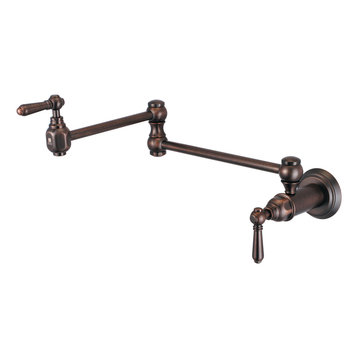 Americana Wall Mount Pot Filler, Oil Rubbed Bronze