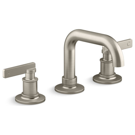 Castia 1.2 GPM Widespread Bathroom Faucet, Vibrant Brushed Nickel